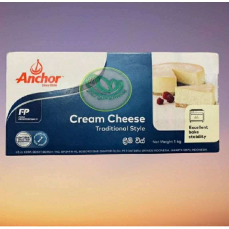 Jual anchor cheese cream 1kg / kemasan original | Shopee Indonesia