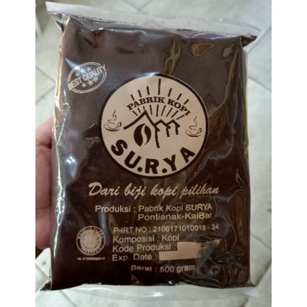 Jual Kopi SURYA (500g) Kopi Bubuk Asli Pontianak / Bubuk Kopi Khas