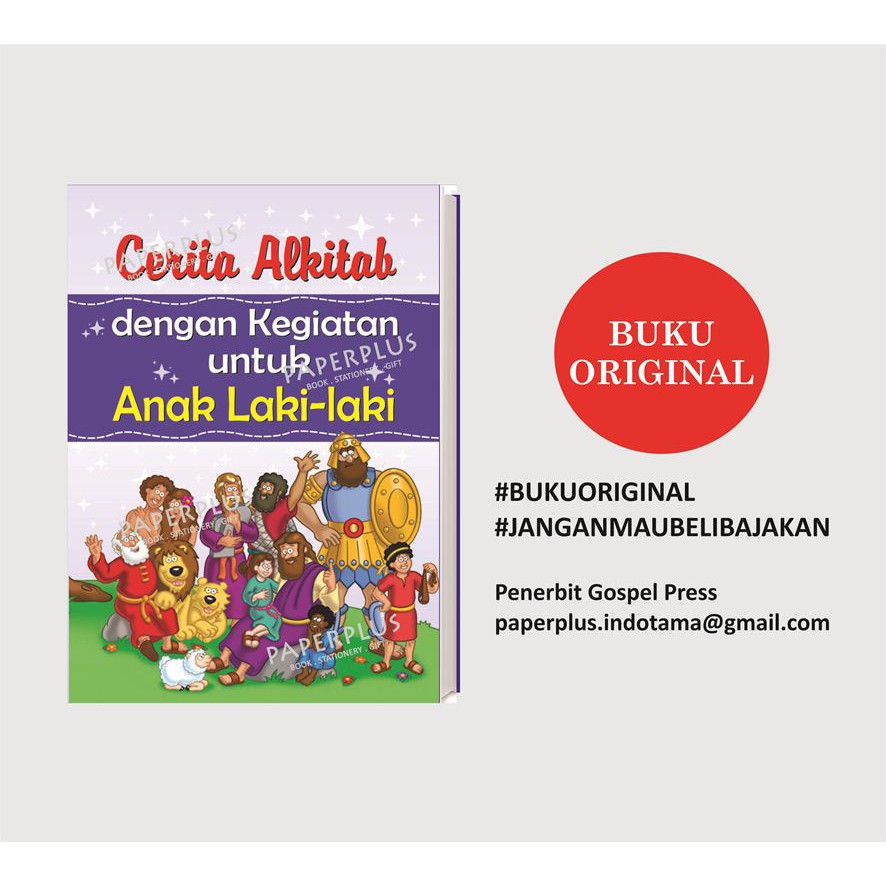 Jual Rohani Anak / Cerita Alkitab Dengan Kegiatan Untuk Anak Laki-laki ...