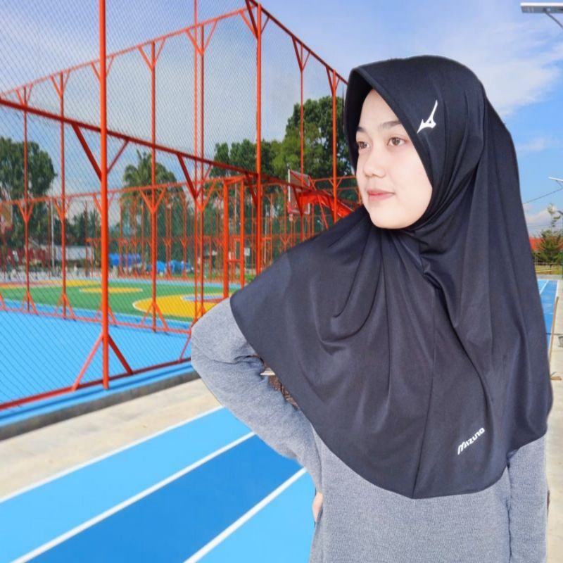 Jual Hijab Sport Menutup Dadahijab Sport Syarihijab Sport Logo Polos Shopee Indonesia 4894
