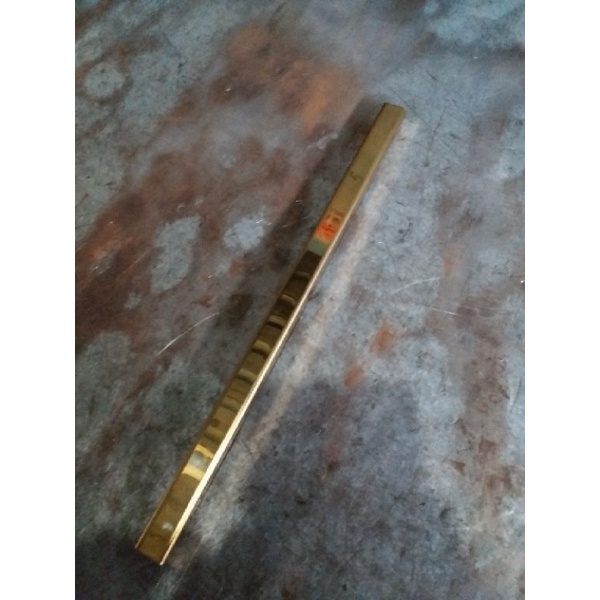 Jual list U stainless steel 201 mirror gold 1cm x 1.5cm x 1cm tebal ...