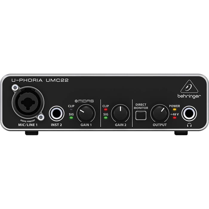 Jual BEHRINGER UMC22 - UMC 22 Soundcard USB Audio Interface | Shopee ...