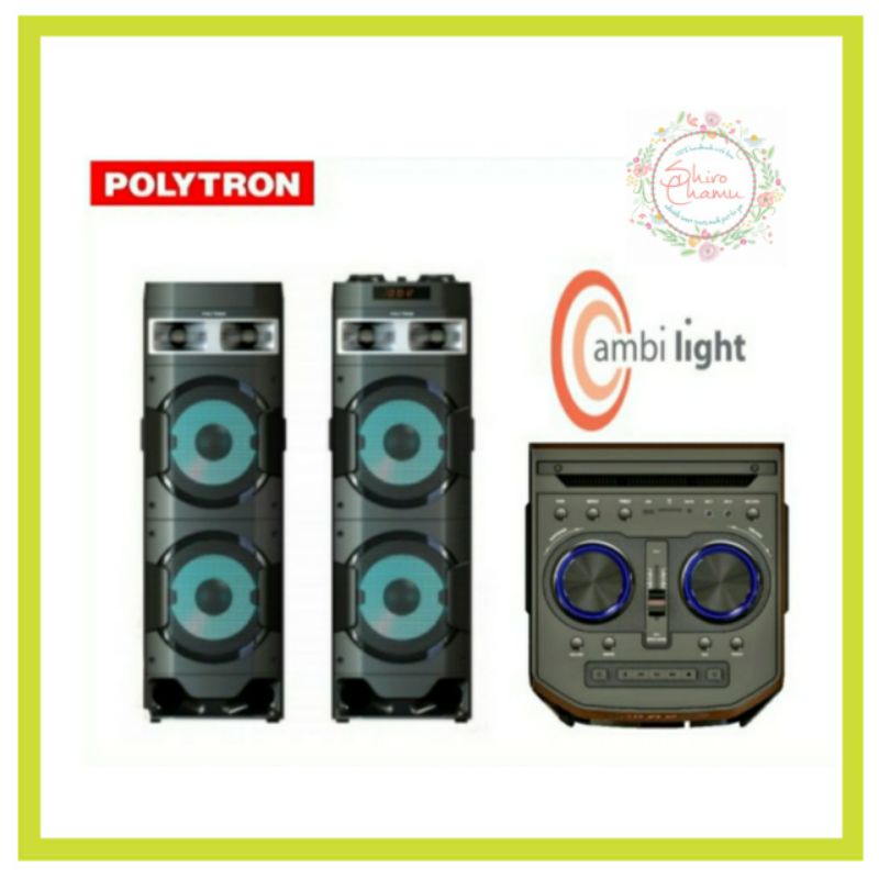 Jual Polytron Speaker Pas 10d22 Aktif Ambient Light Super Bass