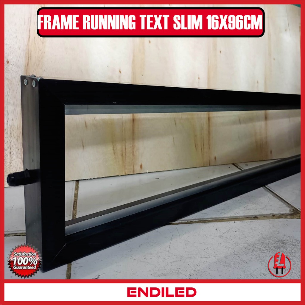 Jual Frame running text slim 16x96cm | Shopee Indonesia