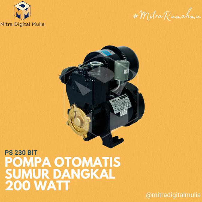 Jual Shimizu PS 230 BIT Pompa Air Otomatis Sumur Dangkal 200 Watt ...