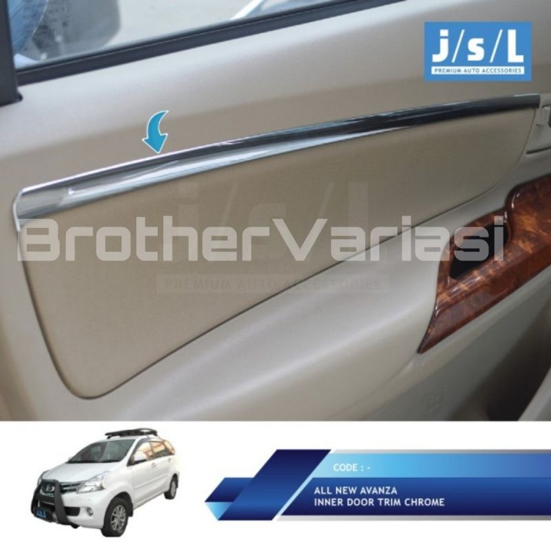Jual Interior Door Trim Chrome AIl New Avanza / Xenia 2012 2014