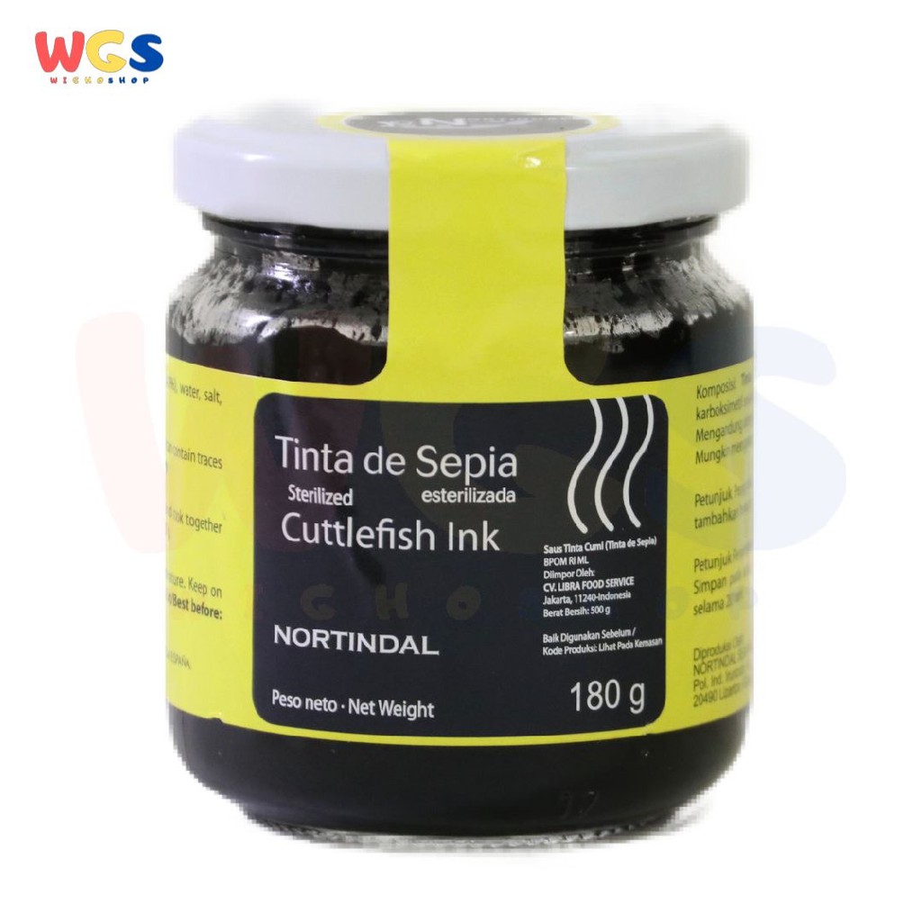 Jual Nortindal Tinta de Sepia Cuttlefish Ink 180g – Tinta Cumi Steril ...