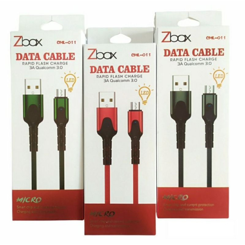 Jual Zbox Kabel Data Usb CML011 Kabel Data LED Micro Usb Type C ...