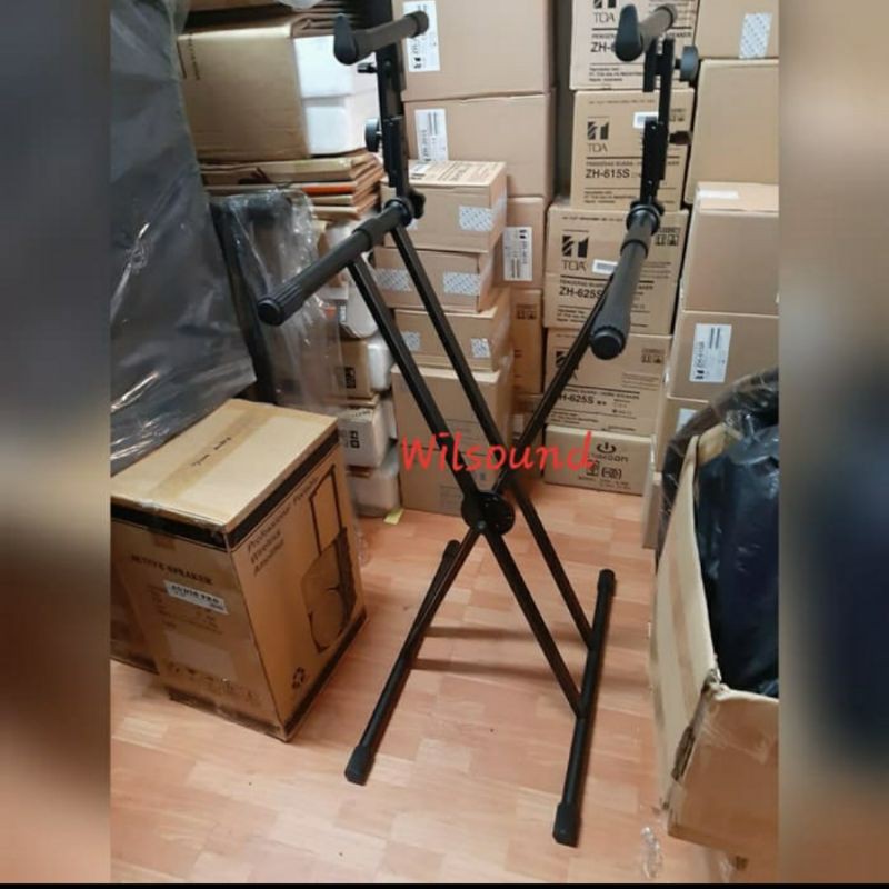 Jual STAND KEYBOARD DOUBLE SUSUN DF 036 Shopee Indonesia