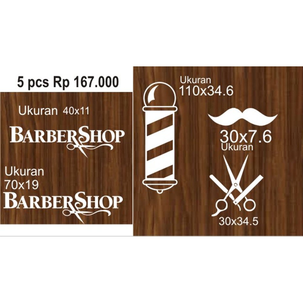 Jual Stok terakhir Cutting Sticker BARBER SHOP Diskon | Shopee Indonesia