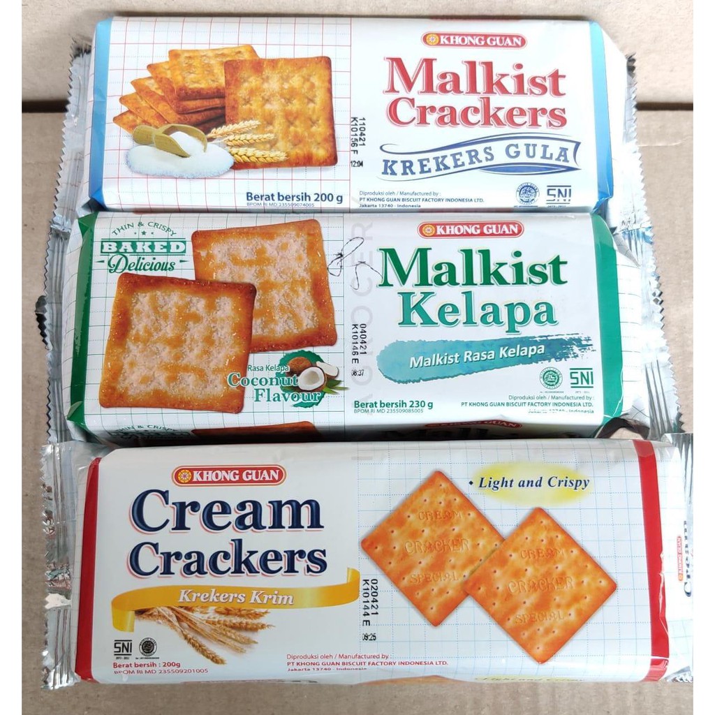 Jual KHONG GUAN CRACKERS (ALL VARIANT) 200gr | Shopee Indonesia