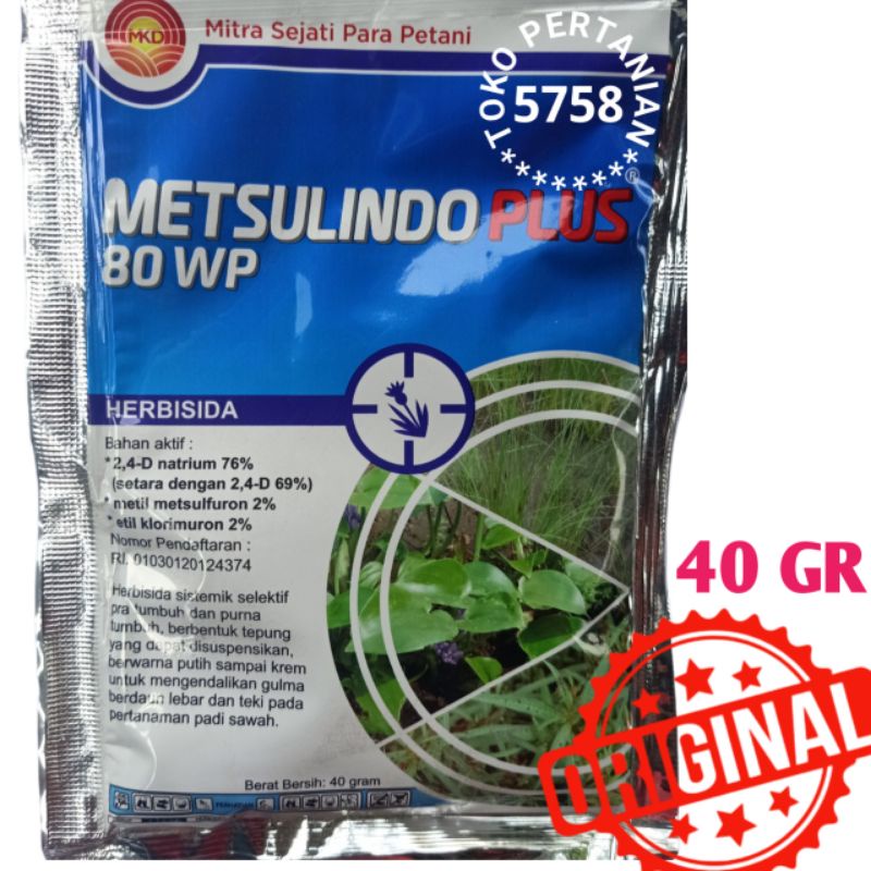 Jual METSULINDO PLUS HERBISIDA PADI OBAT RUMPUT PADI Toko