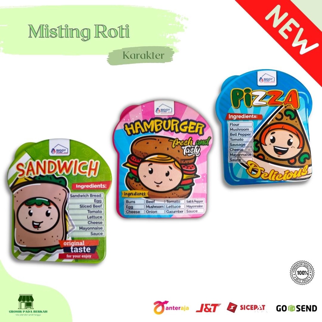 Jual GPB -Tempat makan bentuk Roti - Misting bekal makan Roti | Shopee ...