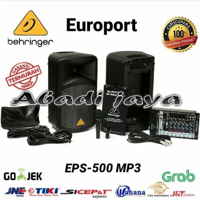 Jual Promo Speaker Portable System Behringer Europort EPS 500 Mp3 8in