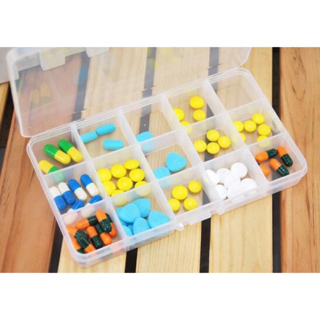 Jual Kotak Obat 15 Sekat / Kotak Perhiasan / Tool Box Mini / Tempat ...