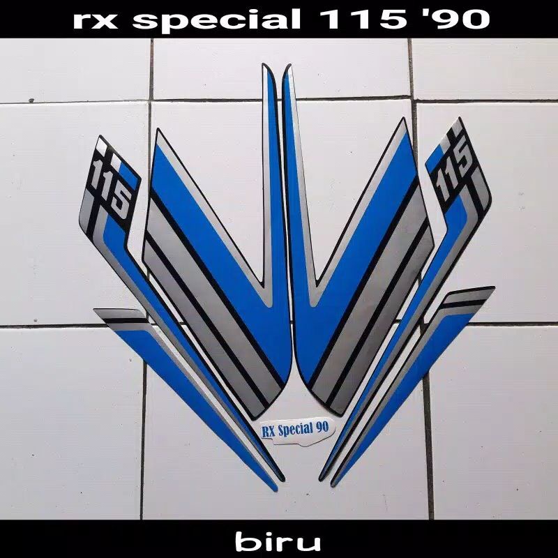 Jual Stripping Sticker Lis Motor Standar Yamaha Rx Special Tahun Warna Biru Shopee