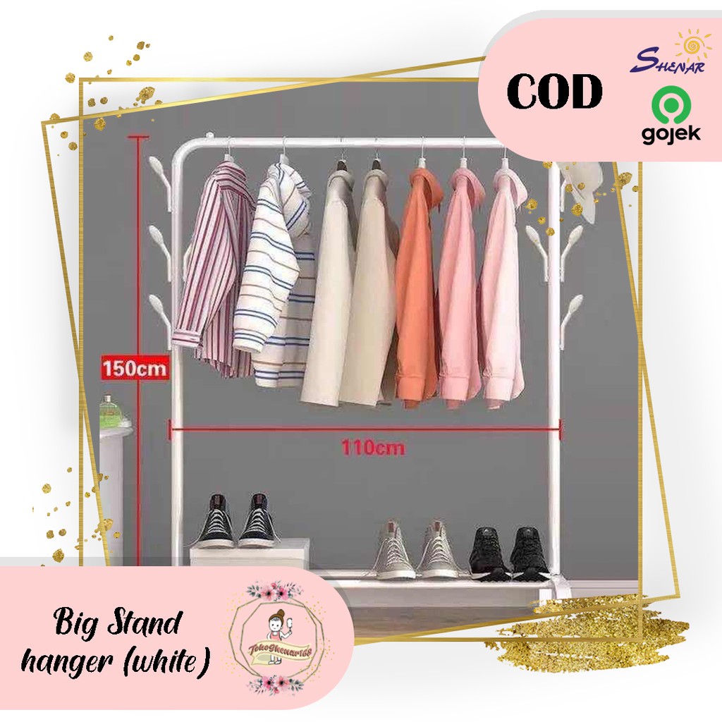 Jual PROMO Stand Hanger / BIG HANGER Gantungan Baju/Pakaian /Celana/Tas