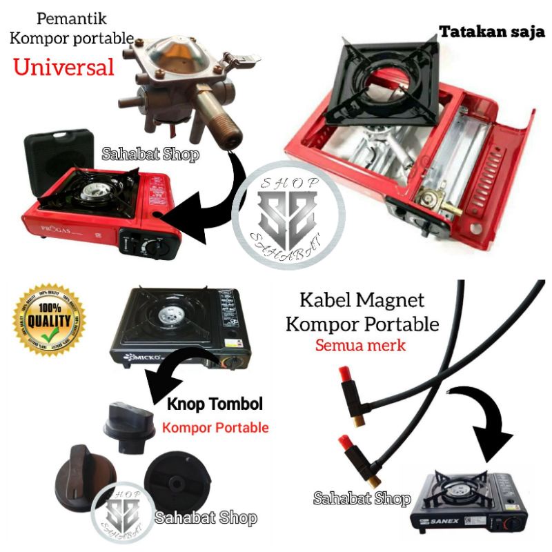 Jual PART KOMPOR GAS PORTABLE LENGKAP / TATAKAN PEMANTIK KNOP JARUM DLL ...