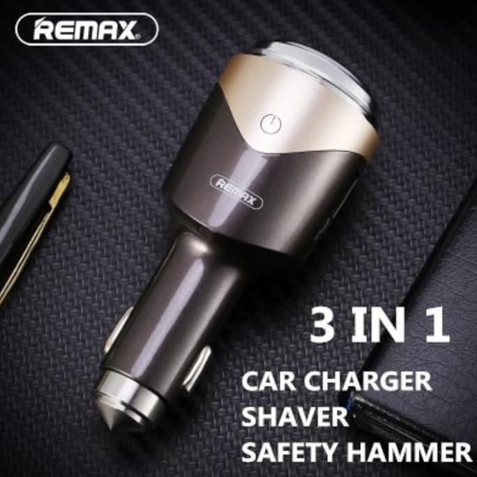 Jual Remax 3 In 1 Smart Car Charger, Safety Hammer & Shaver Rt Sp01