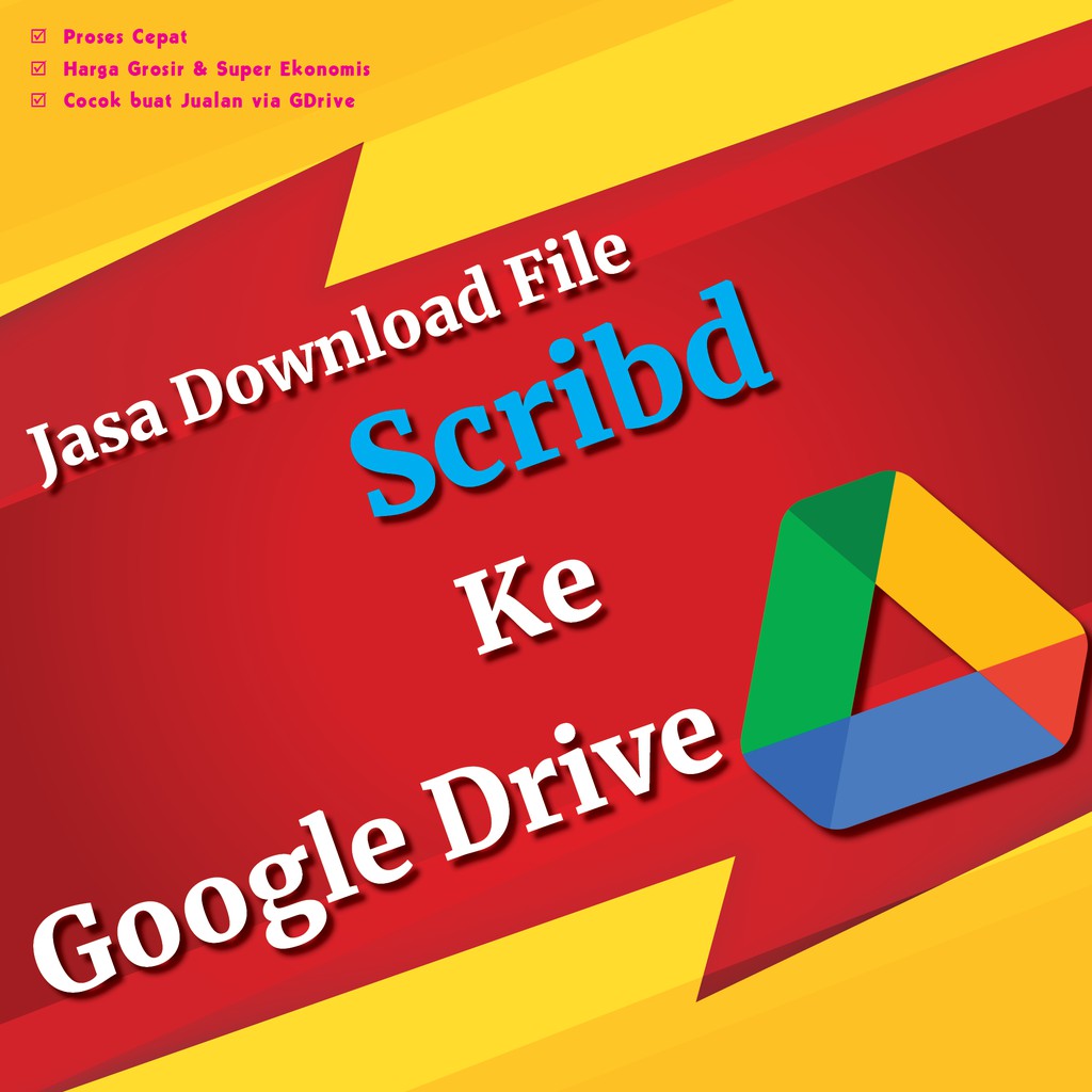 Jual Jasa Download File Scribd Ke Google Drive | Shopee Indonesia