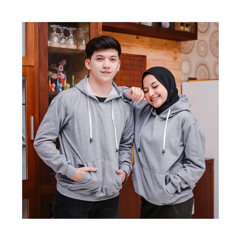 Jaket hoodie couple polos on sale