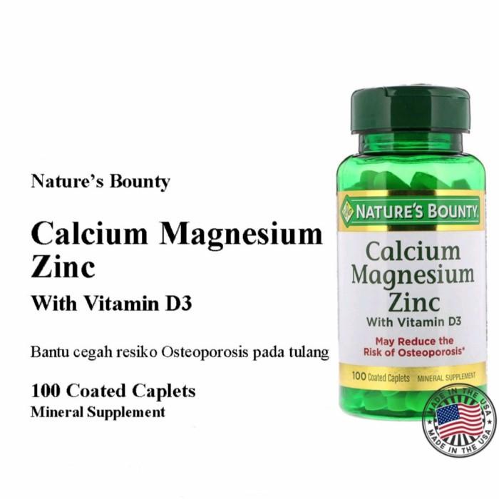 Jual Calcium Magnesium Zinc With Vitamin D3 ( Nature's Bounty USA