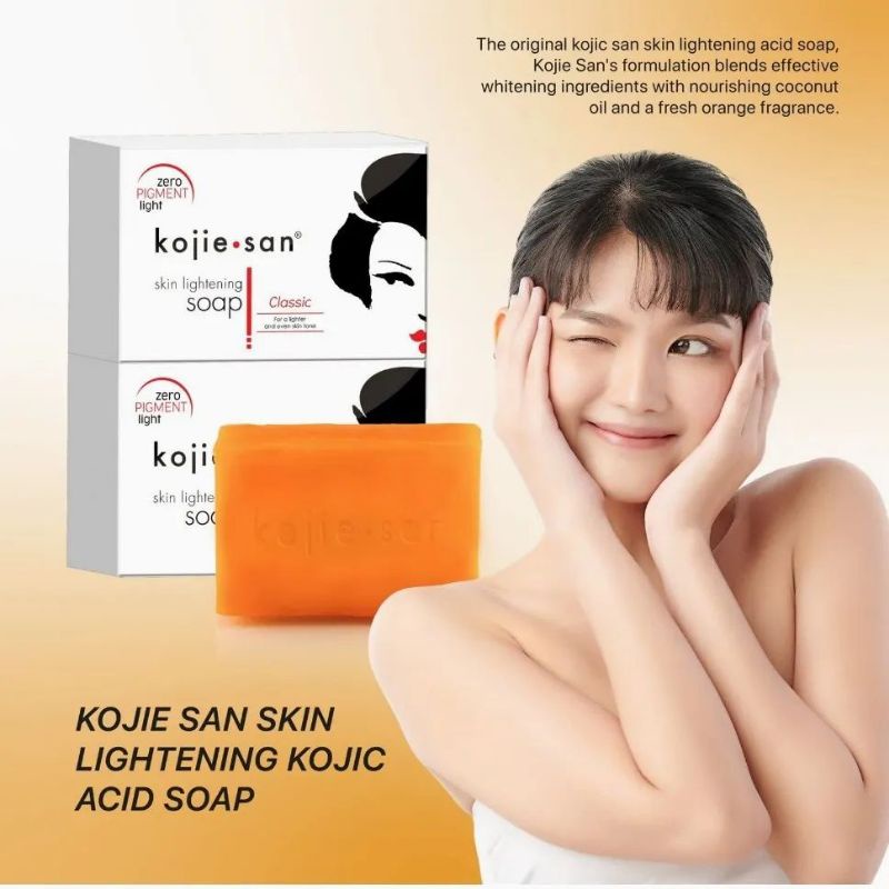 Savon éclaircissant Kojie San à L'acide Kojic - 2 Barres 65g, Parfum Coco