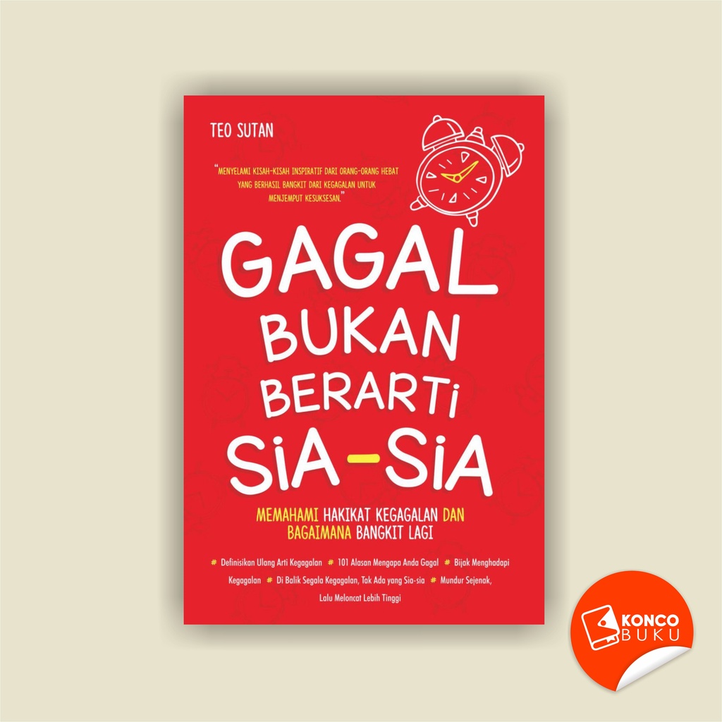 Jual Buku Gagal Bukan Berarti Sia Sia: Memahami Hakikat Kegagalan Dan ...