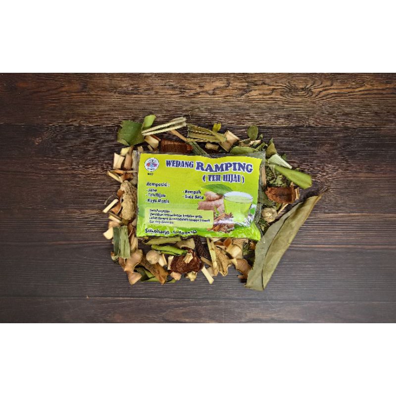 Jual Wedang Ramping Teh HijauM Plus Gula Kristal Jamu luntur Lemak ...