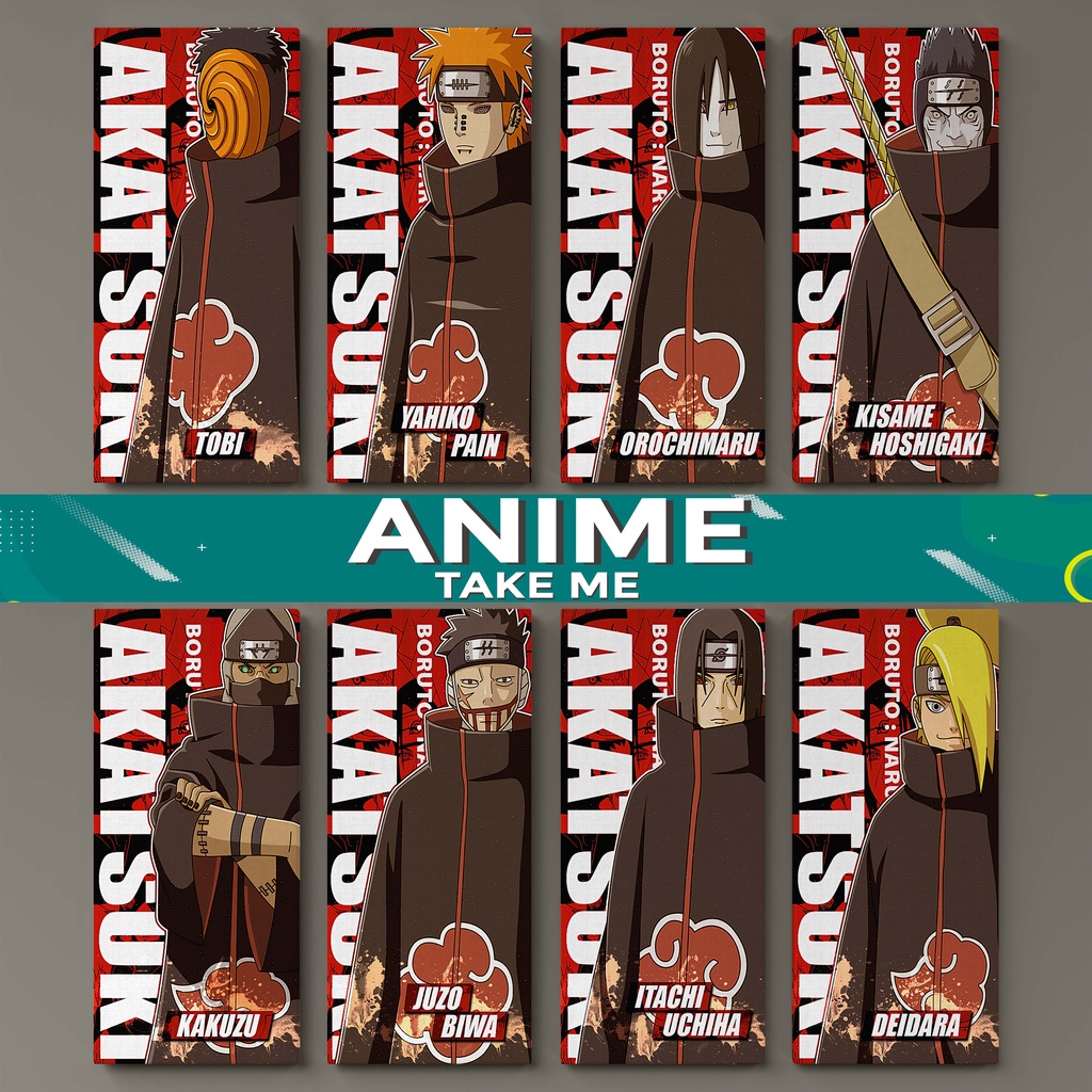 Jual irdiHD Hiasan Dinding Anime Naruto Akatsuki Poster Kayu Dekorasi ...