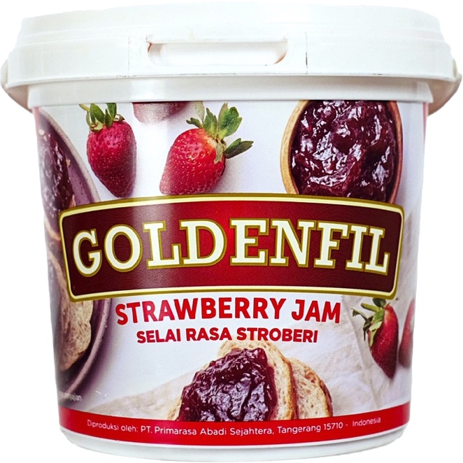 Jual Goldenfil Strawberry Jam 1kg Selai Olesan Rasa Stroberi | Shopee ...