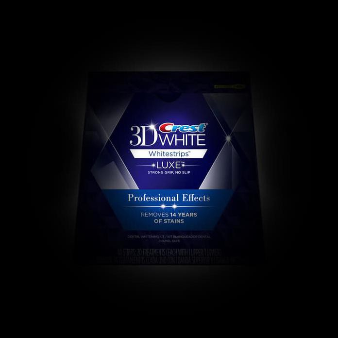 Jual CREST 3D WHITE LUXE PROFESSIONAL EFFECTS WHITESTRIPS TEETH WHITENING Shopee Indonesia