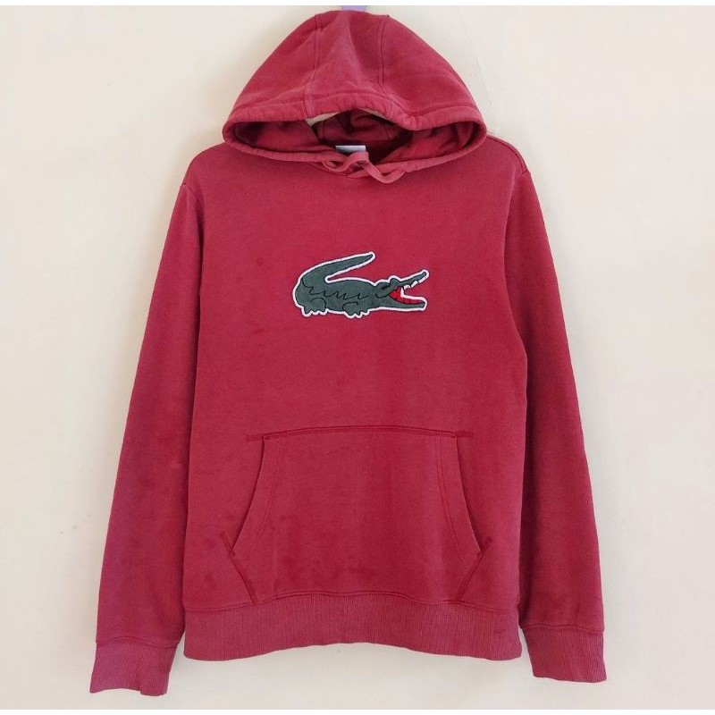 Harga hoodie lacoste big logo original sale