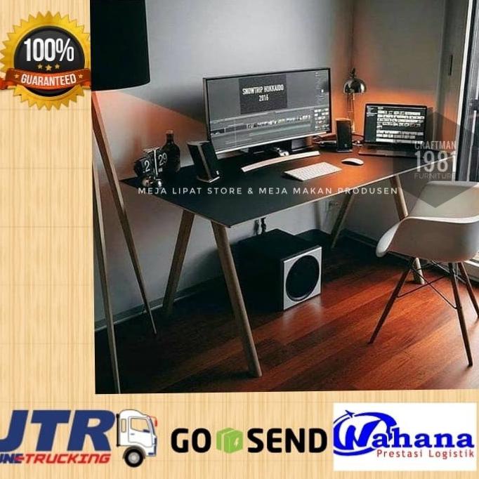 Jual Meja Kerja Desk Table Minimalis Meja Editing Office Table ...