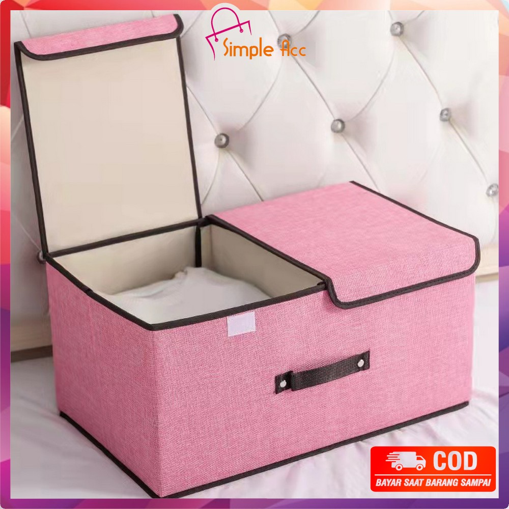 Jual DO-C485 Storage Box Serbaguna Tempat Penyimpanan Baju Dengan Tutup ...