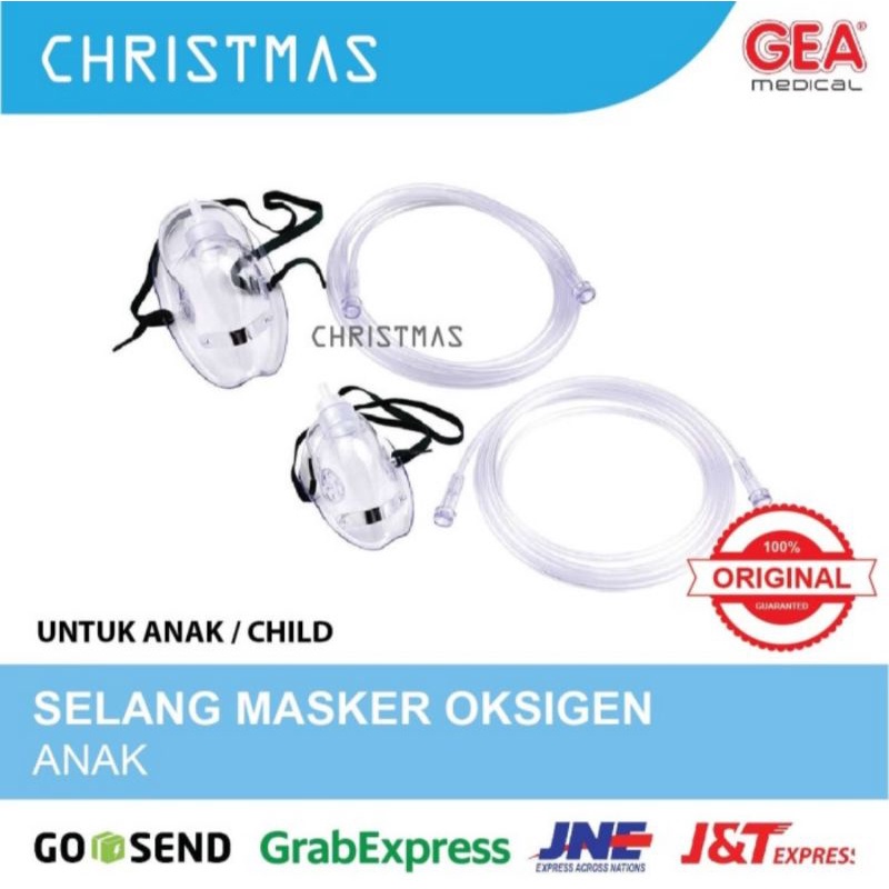 Jual SELANG MASKER OKSIGEN ANAK GEA / GEA CHILD OXYGEN MASK | Shopee ...