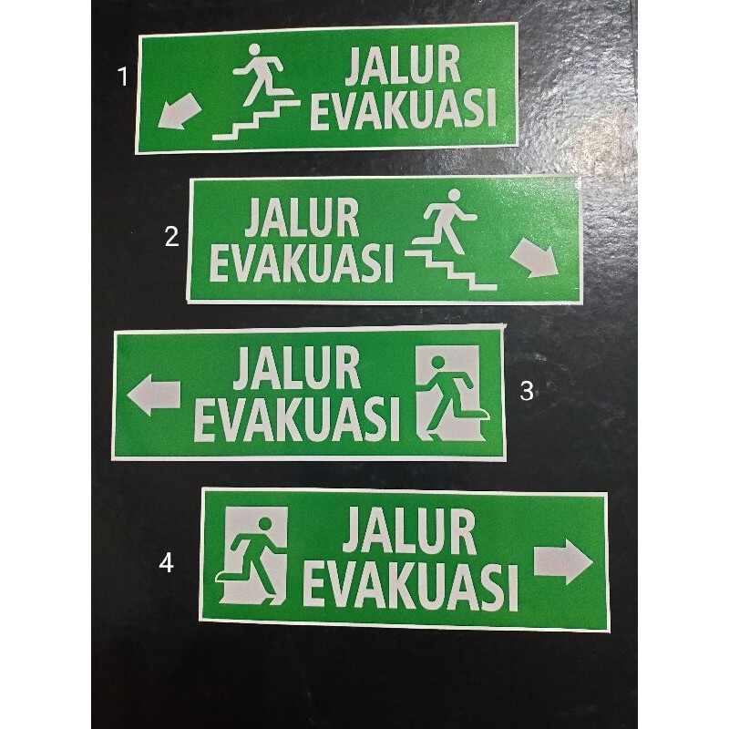 Jual STIKER WATERPROOF JALUR EVAKUASI | Shopee Indonesia