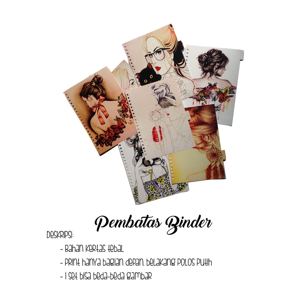Jual PEMBATAS BINDER CUSTOM (Divider Binders) | Shopee Indonesia