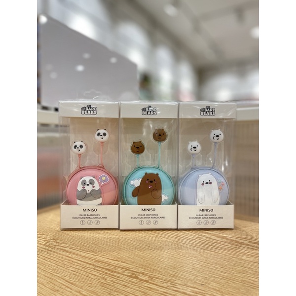 Jual WE BARE BEARS COLLECTION 4,0 IN EAR EARPHONES WITH STORAGE