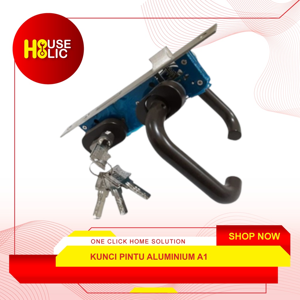 Jual Kunci Pintu Aluminium A1 / Lock Set / Handle Gagang Pintu ...