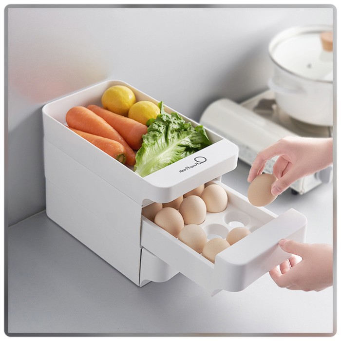 Jual RAK TELUR 3 SUSUN LACI KOTAK TELUR 3 TINGKAT ISI 45 TELUR EGG BOX ...