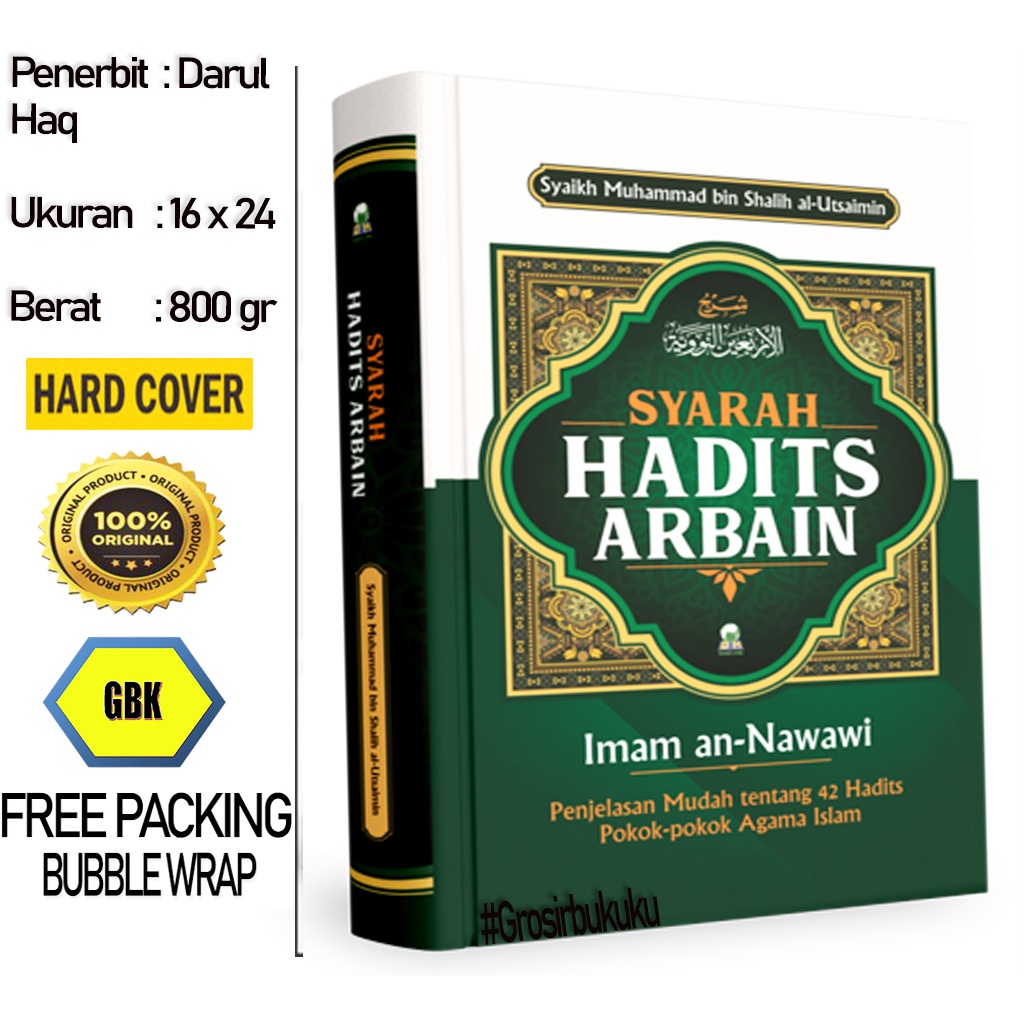 Jual Buku Syarah Hadits Arbain Imam An Nawawi Darul Haq Shopee Indonesia