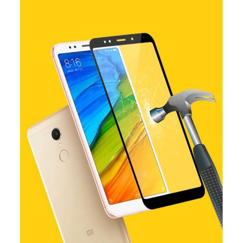 Jual Tempered glass Xiaomi redmi 5+/ Note 5A/ note pro full