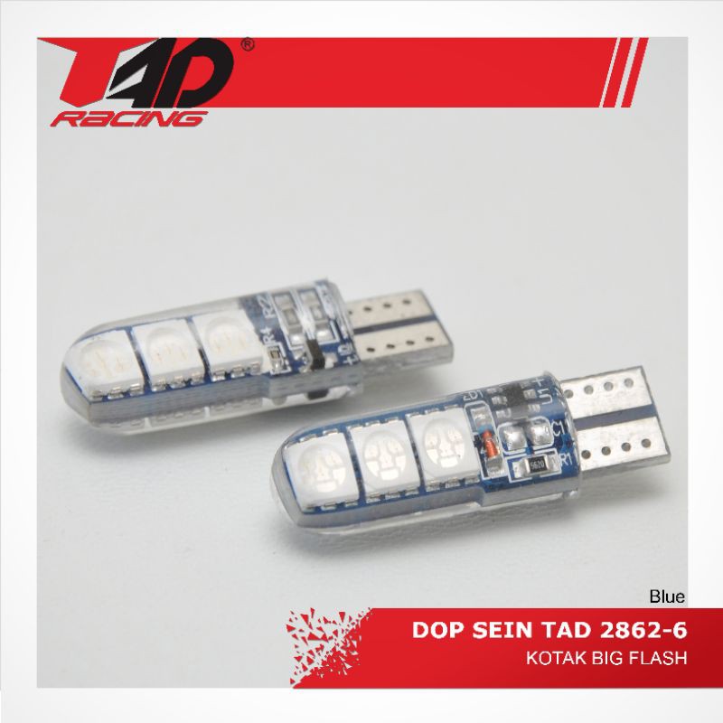 Jual DOP SEN TAD 6 LED KOTAK FLASH WARNA BLUE, RED DAN WHITE | Shopee ...