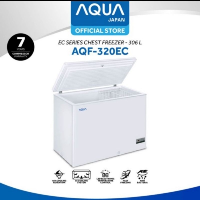 Jual Chest Freezer Aqua AQF 320EC - 306 Liter | Shopee Indonesia