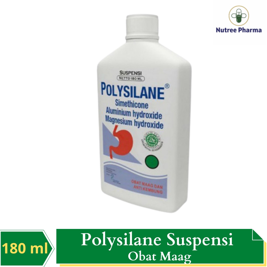 Jual OBAT MAAG - POLYSILANE SUSPENSI 180 ML | Shopee Indonesia