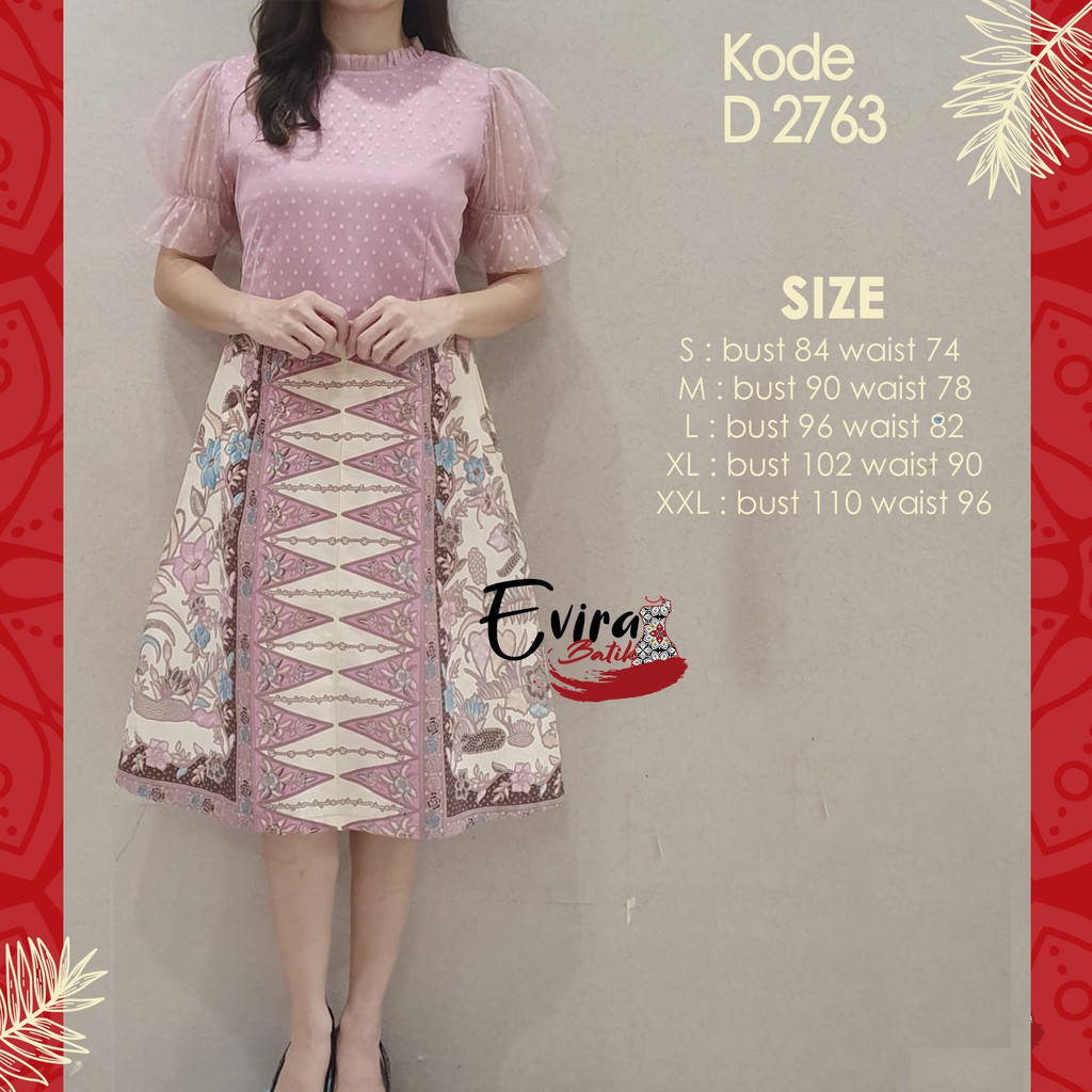 Dress batik 2025 simple elegant