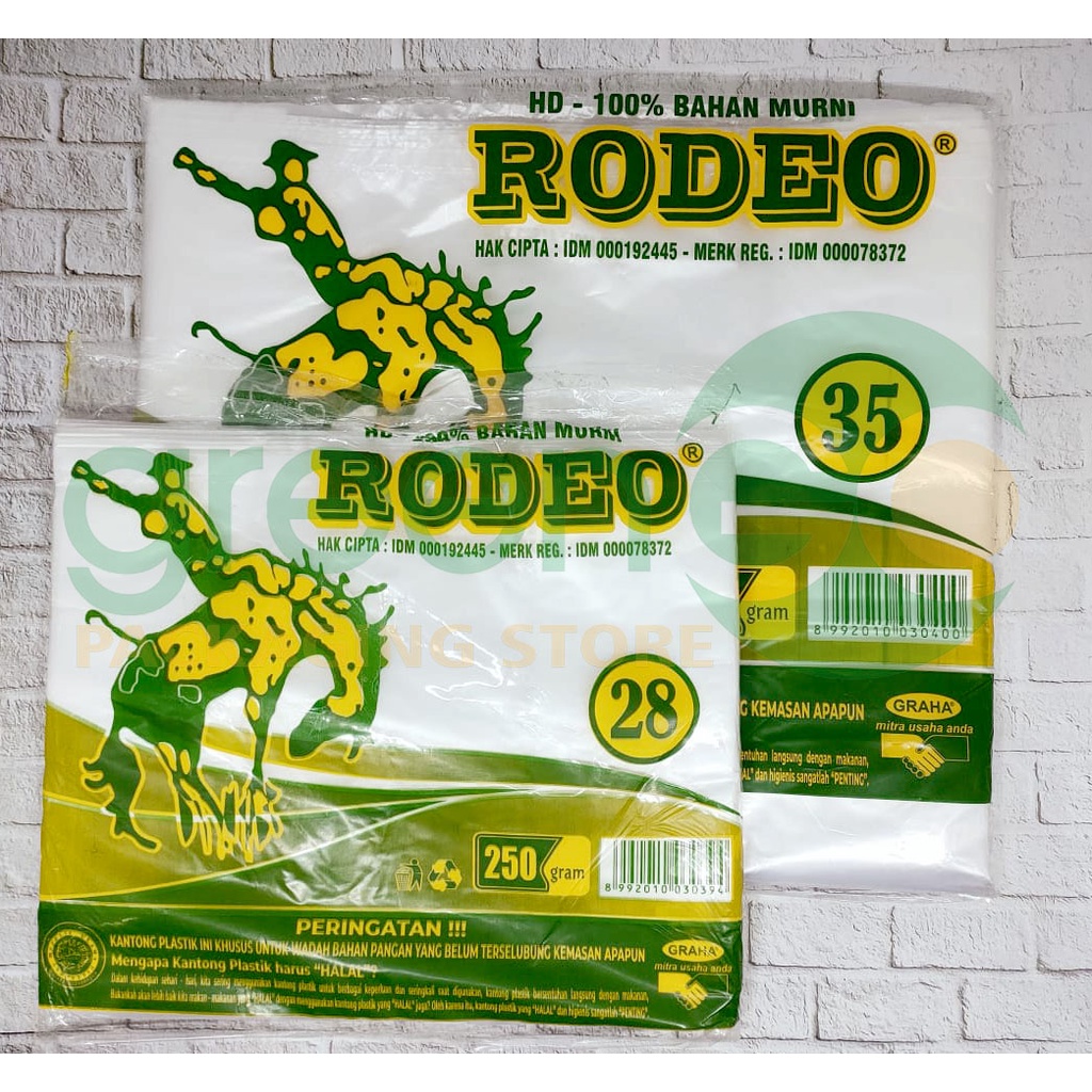 Jual PLASTIK HD BENING RODEO UK 28CM 35CM KANTONG KRESEK BENING ISI ...