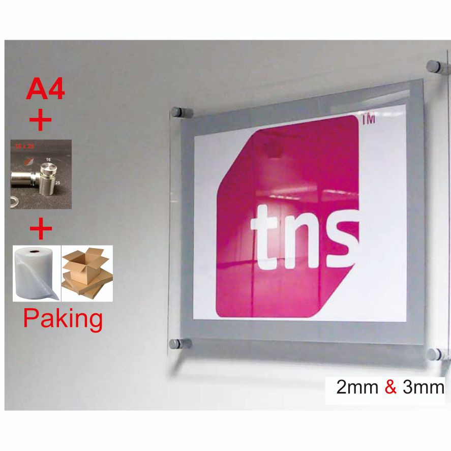 Jual Mount A4 Acrylic Display / Frame Akrilik / Akrilik Poster Dinding ...