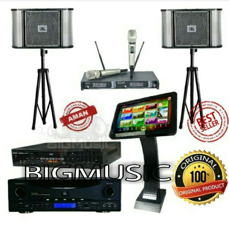 Jual Paket Karaoke JBL RMA 220A RM10 ORIGINAL 10 inch Geisler OK7500